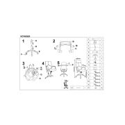 Scaun directorial hm voyager, ergonomic, cadru polipropilena, stofa, tetiera inclusa, inaltime ajustabila, mecanism de balans, 100 kg, albastru drm2809