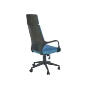Scaun directorial hm voyager, ergonomic, cadru polipropilena, stofa, tetiera inclusa, inaltime ajustabila, mecanism de balans, 100 kg, albastru drm2809