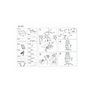Scaun de birou cu mesh, sl q118, ergonomic, brate si tetiera ajustabile, cadru metalic, mecanism balans, 100 kg, gri drm3929