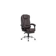 Scaun directorial ergonomic off 418, piele ecologica, functie recliner, suport picioare extensibil, inaltime reglabila, 120 kg drm9605