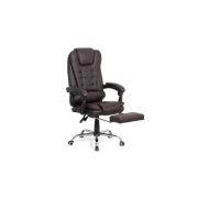 Scaun directorial ergonomic off 418, piele ecologica, functie recliner, suport picioare extensibil, inaltime reglabila, 120 kg drm9605