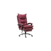 Scaun directorial cu suport picioare off 419, robust, mecanism recliner, perne duble, baza cromata, 120 kg drm9058