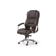 Scaun directorial hm foster, piele naturala, mecanism multiblock, suport lombar, inaltime ajustabila, 120 kg, 125x68x54 cm, maro drm2768