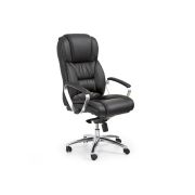 Scaun directorial hm foster, piele naturala, mecanism multiblock, suport lombar, inaltime ajustabila, 120 kg, 125x68x54 cm, negru drm2023