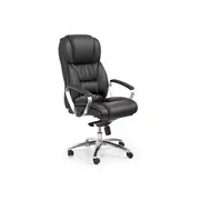 Scaun directorial hm foster, piele naturala, mecanism multiblock, suport lombar, inaltime ajustabila, 120 kg, 125x68x54 cm, negru drm2023