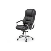 Scaun directorial hm foster, piele naturala, mecanism multiblock, suport lombar, inaltime ajustabila, 120 kg, 125x68x54 cm, negru drm2023