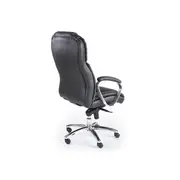 Scaun directorial hm foster, piele naturala, mecanism multiblock, suport lombar, inaltime ajustabila, 120 kg, 125x68x54 cm, negru drm2023