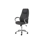 Scaun directorial sl q036, piele ecologica, cadru metalic, inaltime ajustabila, 100 kg, gri drm3217