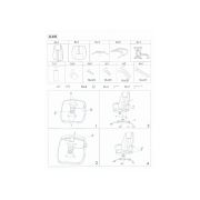 Scaun directorial sl q036, piele ecologica, cadru metalic, inaltime ajustabila, 100 kg, gri drm3217