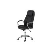 Scaun directorial sl q036, piele ecologica, cadru metalic, inaltime ajustabila, 100 kg, negru drm3215