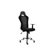 Scaun directorial sl q039, mesh, inaltime ajustabila, mecanism balansare, roti pivotante, 100 kg, negru drm3203