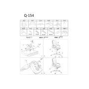 Scaun directorial sl q154, mecanism multiblock, piele ecologica, inaltime ajustabila,100 kg, maro drm3244