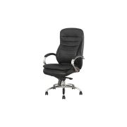 Scaun directorial sl q154, mecanism multiblock, piele ecologica, inaltime ajustabila,100 kg, negru drm3246