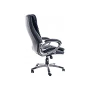 Scaun directorial sl q270, cadru polipropilena, piele ecologica, inaltime ajustabila, mecanism balansare, 100 kg, negru drm9011