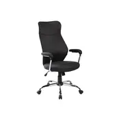 Scaun directorial ergonomic sl q319, suport lombar, mecanism de balans, tapiterie stofa, inaltime reglabila, negru drm4614