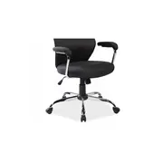 Scaun directorial ergonomic sl q319, suport lombar, mecanism de balans, tapiterie stofa, inaltime reglabila, negru drm4614