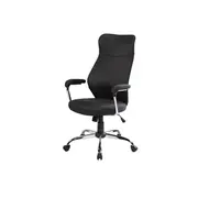 Scaun directorial ergonomic sl q319, suport lombar, mecanism de balans, tapiterie stofa, inaltime reglabila, negru drm4614