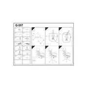 Scaun directorial sl q557, piele ecologica, mecanism de balans, cadru cromat, rotire 360&deg;, 100 kg, maro drm8870