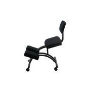 Scaun kneeling chair off 094, stofa, ajustabil inaltime, postura corecta, 100 kg, negru drm1825