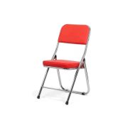 Scaun pliant hrc 607, pentru living, bucatarie, evenimente, piele ecologica, picioare cromate, 100 kg drm9249