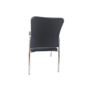 Scaun vizitator hm vigor, piele ecologica, suport lombar, sarcina max 120 kg, negru drm2236