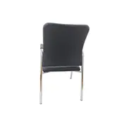 Scaun vizitator hm vigor, piele ecologica, suport lombar, sarcina max 120 kg, negru drm2236