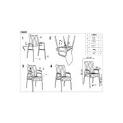 Scaun vizitator hm vigor, piele ecologica, suport lombar, sarcina max 120 kg, negru drm2236