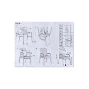 Scaun vizitator hm vigor, piele ecologica, suport lombar, sarcina max 120 kg, negru drm2236