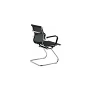 Scaun vizitator off 804, ergonomic, mesh, cadru cromat, 110 kg, negru drm1660