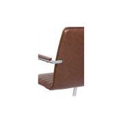 Scaun vizitator off 835, piele ecologica, cadru cromat tip sanie, 120 kg drm1587