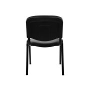 Scaun vizitator piele ecologica taurus negru drm4256