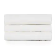 Feedo - Set 3 scutece din muselina, Multifunctionale, Din bumbac certificat Oeko-Tex Standard 100, 68x68 cm, 0 luni+, Alb BYN230202