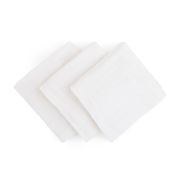Feedo - Set 3 scutece din muselina, Multifunctionale, Din bumbac certificat Oeko-Tex Standard 100, 68x68 cm, 0 luni+, Alb BYN230202