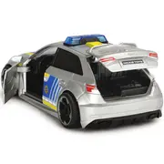 Masina de politie dickie toys audi rs3 1:32 15 cm cu lumini, sunete si accesorii hubs203713016028