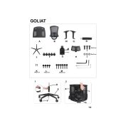 Scaun directorial cu tetiera hm goliat drm10139