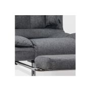Scaun directorial off 415f, perne duble, stofa, mecanism de balans, suport extensibil picioare, baza metalica, 120 kg drm10065