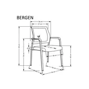 Scaun vizitator mesh hm bergen drm10167