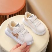 Adidasi albi cu insertie crem - Teddy MBB820M-1-c