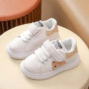 Adidasi albi cu insertie crem - Teddy MBB820M-1-c