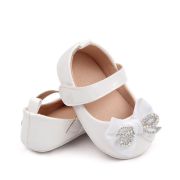 Pantofiori cu fundita cu strasuri, albi, din lac MBBB3029-2-p8