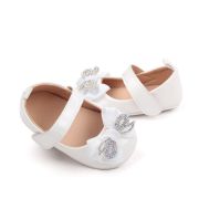 Pantofiori cu fundita cu strasuri, albi, din lac MBBB3029-2-p8