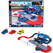 Pista de masini majorette dacia service center cu 3 masinute hubs212050010sro