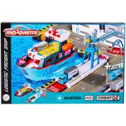 Set majorette creatix logistic freight ship cu nava, camion si macara hubs212050039