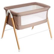 Babygo - patut cu cadru din lemn goodnight beige bbbbgo-4362