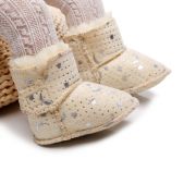 Cizmulite ivoire cu stelute argintii - Season MBzh0306-13-p26