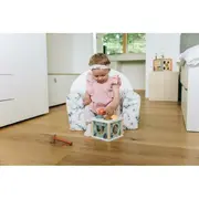 Fotoliu din burete pentru copii Green Magic, Bubaba, 9 luni - 5 ani, Cu Husa detasabila BYN80227