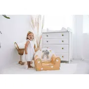 Fotoliu din burete pentru copii Green Magic, Bubaba, 9 luni - 5 ani, Cu Husa detasabila BYN80227