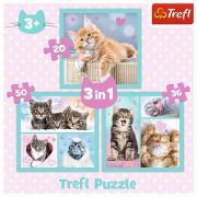 PUZZLE TREFL 3IN1 PISICUTELE DRAGALASE VIV34862