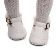 Pantofiori albi imblaniti pentru fetite - Lilly LIB150-2-p24