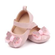 Pantofiori cu fluturas cu strasuri, roz, din lac MBBB3028-2-p24